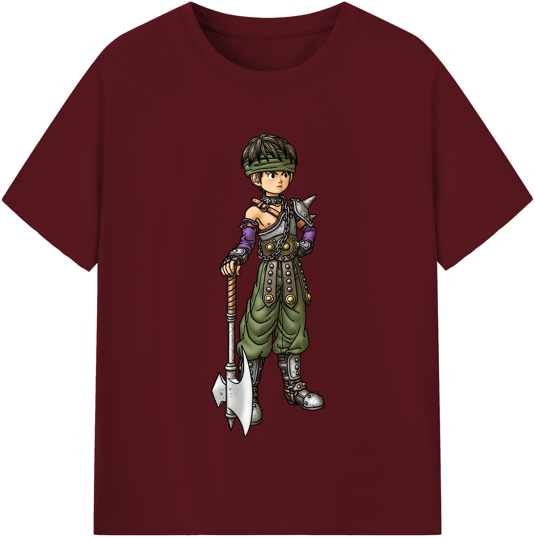 （画像用） ドラゴンクエスト Doragon Kuesuto Dragon Quest 綿100％半袖Tシャツ（フロントプリント）